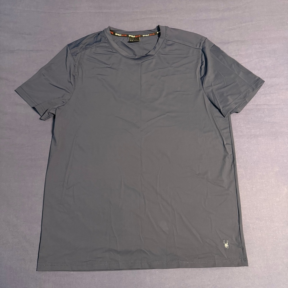 Spyder Athletic navy blue workout t-shirt